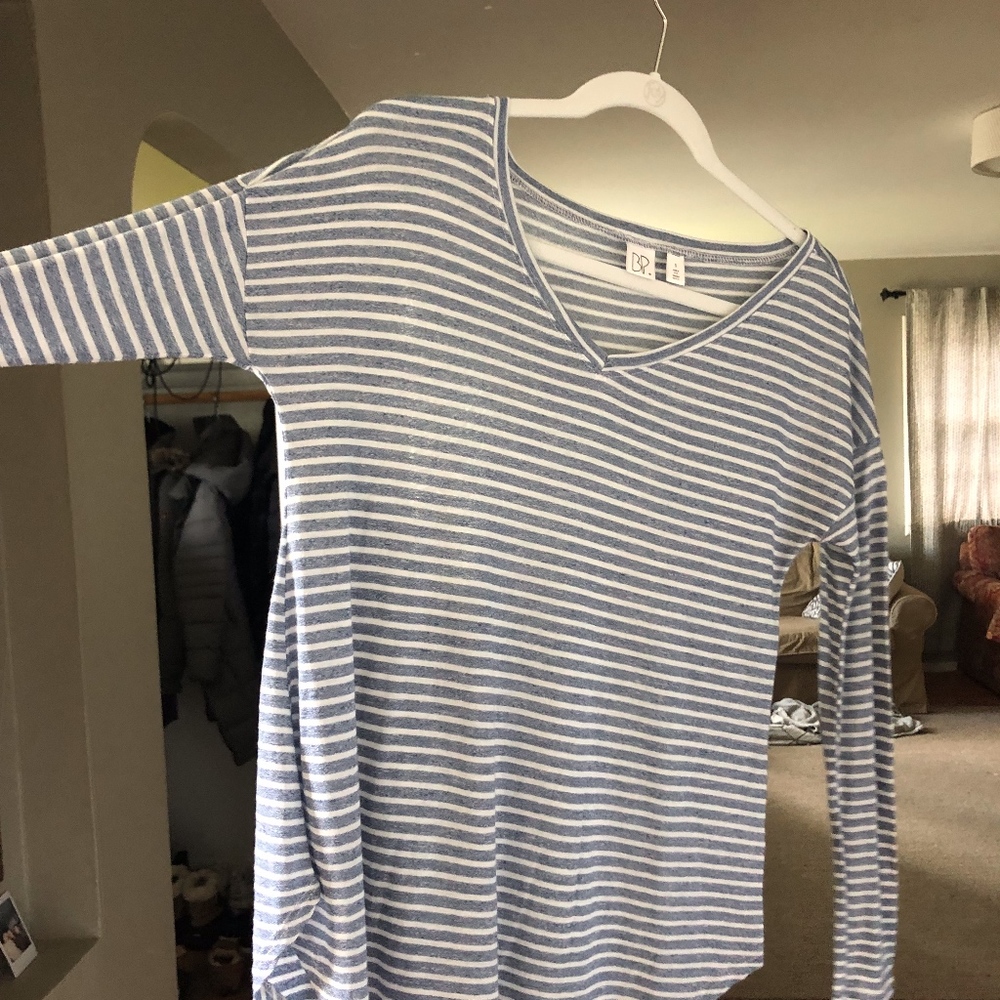 BP striped sweater blue and white